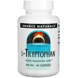 Амінокислота Source Naturals L-Триптофан 500 мг 60 капсул