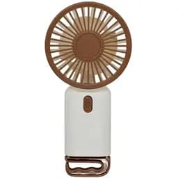 Портативний міні-вентилятор Multi Fan RL-07 акумуляторний USB Коричневий