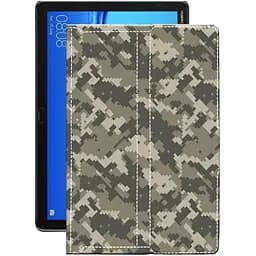 Чехол StatusCASE из экокожи для планшета Huawei MediaPad M5 lite 10 Хаки-зеленый