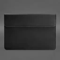 Шкіряний чохол-конверт BlankNote на магнітах для MacBook 13 Чорний Crazy Horse - мініатюра 4