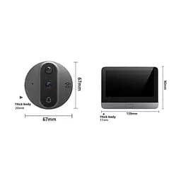Комплект відеодзвінка з домофоном з WiFi Light Vision VLC-300IVP(Tuya) (75-00184) - мініатюра 4