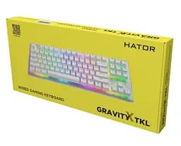 Клавиатура игровая механическая HATOR HTK-551UA White Gravity X TKL Orange - мініатюра 9