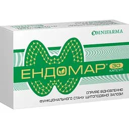 Дієтична добавка Omnifarma Ендомар для відновлення щитоподібної залози 30 капсул (6586001)