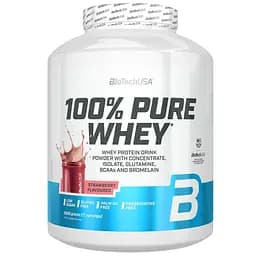 Протеїн BiotechUSA 100% Pure Whey Strawberry Полуниця 2 кг
