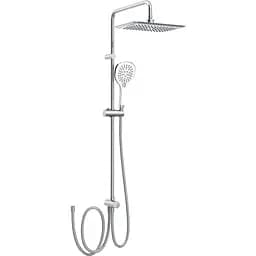 Душова система без змішувача Imprese Bila Desne верхній душ 298x208 мм, ручний душ 127 мм хром T-00301SQ, Хром