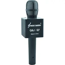 Караоке - мікрофон з динаміком Q&J Q7-3 Black (hub_np2_0982)