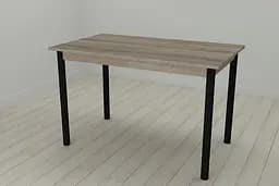 Стол кухонный Ferrum-decor Бенита 75x120x60 Черный ДСП Сонома Трюфель 16мм (FRD-106274)