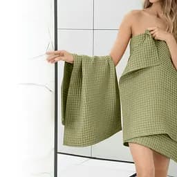 Рушник вафельний Cosas Sage Greek Waffle 45x90 см (Towel_76Sage_GreekWaffle_45x90) - мініатюра 5