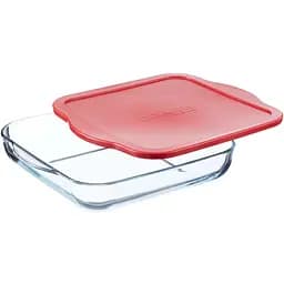 Форма для запікання Borcam з пластиковою кришкою 32х28х6 см (59024)