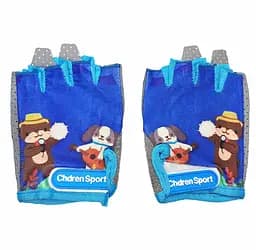 Велорукавиці дитячі Chdren Sport з короткими пальцями M синьо-сірий (G0001594) - мініатюра 3