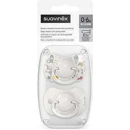 Пустушка Suavinex A walk in the park фізіологічна 0-6 місяців 2 шт. сіра (308268) - мініатюра 5