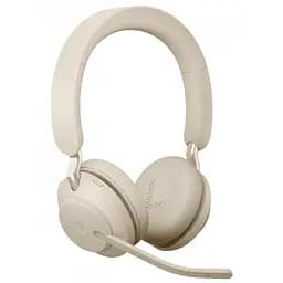 Навушники Jabra Evolve2 65 USB-A MS Stereo Beige (26599-999-998) - мініатюра 3