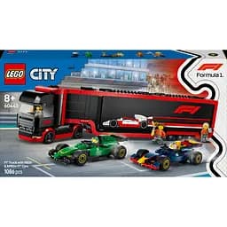 Конструктор LEGO City Грузовик F1 с автомобилями RB20 и AMR24, 1086 деталей (60445)
