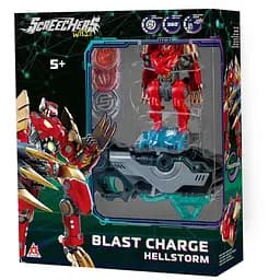 Игровой набор Screechers Wild! S5 L1 V2 Хелшторм запускатель-бластер и машинка-трансформер (KS686112)