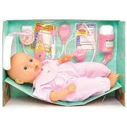 Пупс Lotus Onda с набором доктора, 38 см, розовый (16188/1)