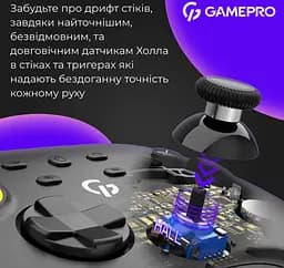 Геймпад джойстик GamePro GP-X13-B Xinput Bluetooth/2.4G/USB (Switch/PC/iOS/Android) Black - мініатюра 6