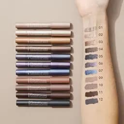 Тіні-олівець для повік Gosh Forever Eye Shadow водостійкі тон 11 (Dark brown) 1.5 г - мініатюра 3