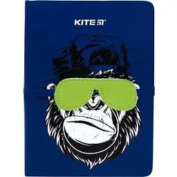 Блокнот Kite Blue monkey B6 в клеточку 96 листов синий (K22-464-3)