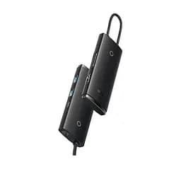 USB-хаб Baseus Lite Series 6-Port Type-C HUB Docking Station (Type-C to HDMI+USB3.0*2+Type-C Data+SD/TF) Black (WKQX050001) - мініатюра 2