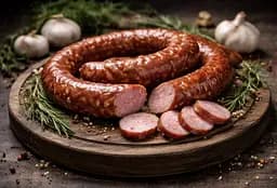 Ковбаса краківська (яловичина + свинина) гарячого копчення