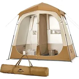 Намет санітарний зонований Naturehike коричневий (NH22ZP006) - мініатюра 2