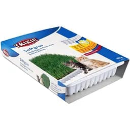 Трава для кошек и котят Trixie Soft Grass семена ячменя, в контейнере, 100 г