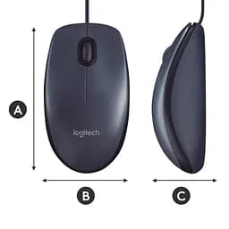 Миша Logitech B100 USB - мініатюра 8