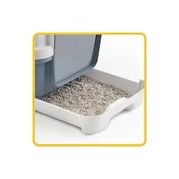 Туалет для котів Stefanplast Cathy Clever&Smart з фільтром 58х45х48 см білий/синій (98708) - мініатюра 4