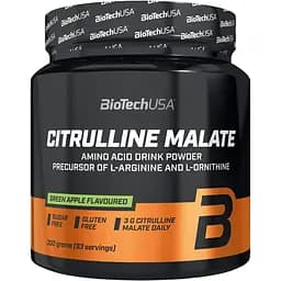 Передтренік BiotechUSA Citrulline Malate Powder Green apple 300 г