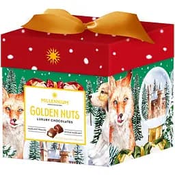 Цукерки Millennium Golden nuts Seasonal шоколадні з начинкою та цілими горіхами 150 г - мініатюра 4