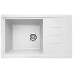 Мийка кухонна Valetti 63N гранітна 695х425 мм біла