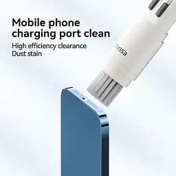 Набір для очищення девайсів ESSAGER 5 in 1 cleaning brush White and Grey (EQJ05-QF02) - мініатюра 6