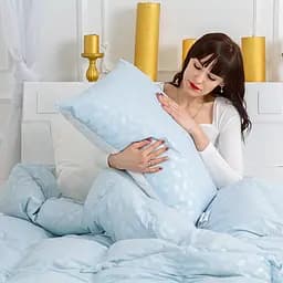 Ковдра пухова MirSon Karmen №1855 Bio-Blue, 90% пух, двоспальна, 205x172, блакитна (2200003014266) - мініатюра 16