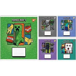 Набор тетрадей Yes Minecraft Arrows A5 в линию 12 листов 25 шт. (767571)