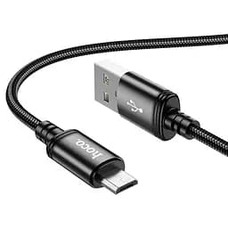 Кабель Hoco X89 Wind charging data cable Micro чорний - мініатюра 3