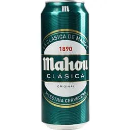 Пиво Mahou Clasica Original світле 4.8% 0.5 л з/б