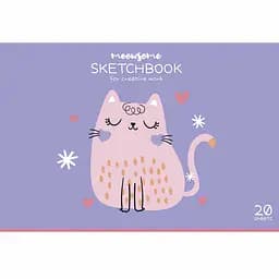 Альбом для малювання Star Кицька склейка глiтер 20 аркушів 15 шт. (PB-GB-020-8573)