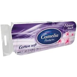 Туалетний папір Camelia Магнолія 3 шари 10 рулонів (8606111248144)