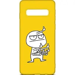 Чохол-накладка Toto Cartoon Soft Silicone TPU Case Samsung Galaxy S10 FK 9 Yellow
