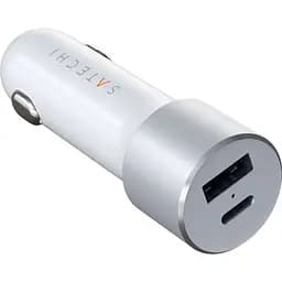 Автомобільний зарядний пристрій Satechi Car Charger Type-C PD 72W Silver (ST-TCPDCCS) - мініатюра 3