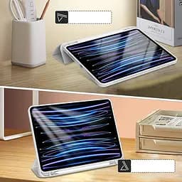 Чохол-книжка BeCover Tri Fold Soft TPU з кріпленням Apple Pencil для Apple iPad Pro 11 2020/2021/2022 Gray (711111) - мініатюра 7