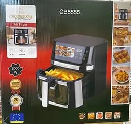 Аерофритюрниця безмасляна Crownberg CB-5555 8.5л з сенсорним керуванням 2000Вт Чорний/Сірий - мініатюра 5