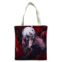 Шоппер еко-сумка Токійський гуль Кен Канекі Tokyo Ghoul Kaneki Ken 33 х 37 см двосторонній