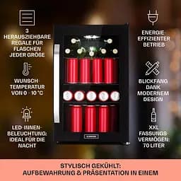 Холодильник для напоїв Klarstein Beersafe 70 Beer Time Edition (10046063) - мініатюра 2