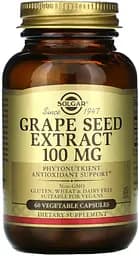Натуральна добавка Solgar Grape Seed Extract 100 mg, 60 вегакапсул
