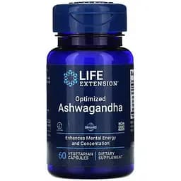 Натуральная добавка Life Extension Ashwagandha, 60 вегакапсул