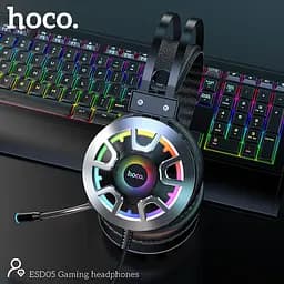 Навушники Hoco Gaming LED headphones Hi-Res ESD05 - мініатюра 6