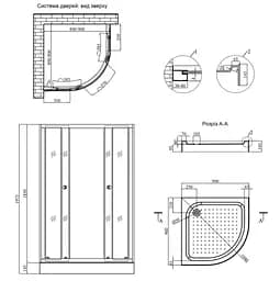 Душова кабіна Kroner KRP Harz - C.F.G. (CV029561) - мініатюра 12