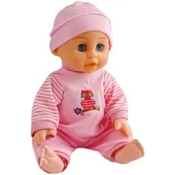 Кукла с коляской LZX 17 T-12 с аксессуарами, музыкальный чип 32 см розовая
