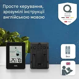 Гігрометр ADE WS2310-2 з оповіщенням про цвіль чорний (WS2310-2) - мініатюра 7